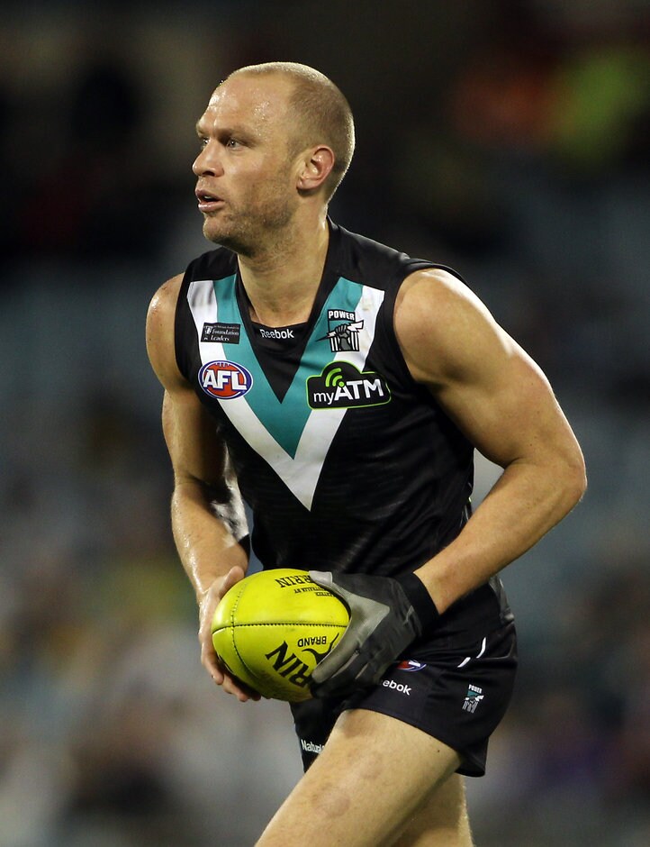 AFL 2011 Rd 20 - Port Adelaide v Collingwood Chad Cornes of Port during the AFL Round 20 match between Port Adelaide Power and the Collingwood Magpies at AAMI Stadium, Adelaide.